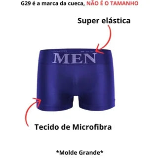 Cueca Boxer Masculino 5 unidades - Cores Variadas