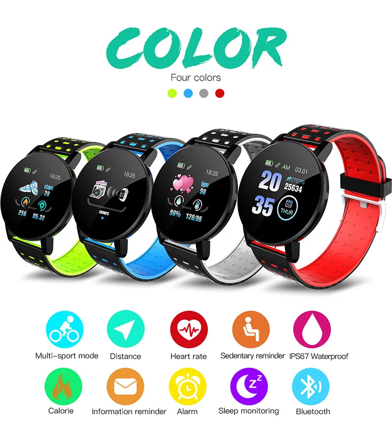 Relógio inteligente masculino dwaterproof smartwatch android ios.