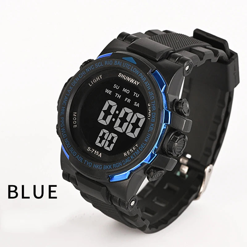 UTHAI CE16 men‘s sport digital watch electronic watches for men male wristwatch clock LED nightlight stopwatch