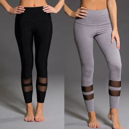 Fashion New Women High Waist Stretch Leggings Fitness Pants Athletic Gym Sport Trousers S-XL