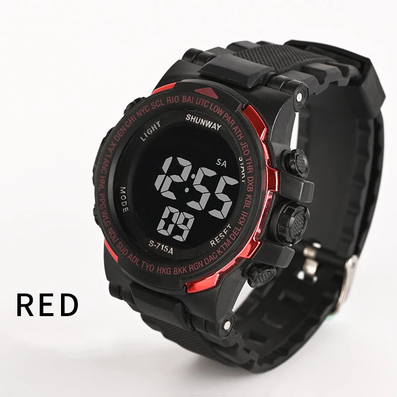 UTHAI CE16 men‘s sport digital watch electronic watches for men male wristwatch clock LED nightlight stopwatch