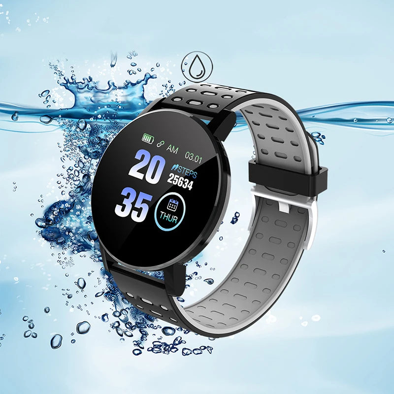 Relógio inteligente masculino dwaterproof smartwatch android ios.