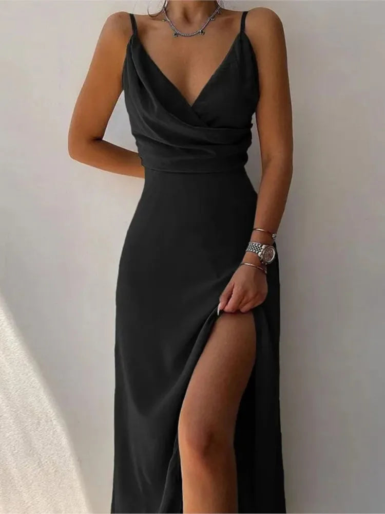 Elegante vestido de noite para as mulheres verão veludo midi bodycon vestido sem mangas fora do ombro sem costas vestidos de festa clube