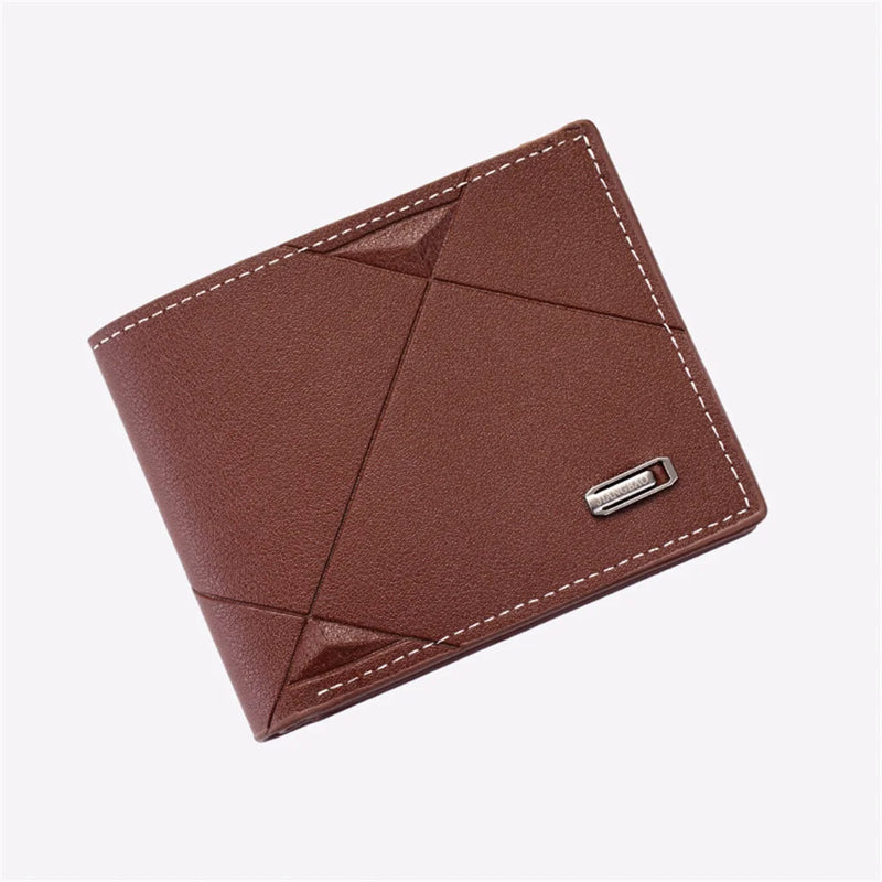 Short Wallets Men Multi Card Fashionable Casual Wallet Men Business Thin Fold Money Bags Large Capacity Soft Leather Wallet