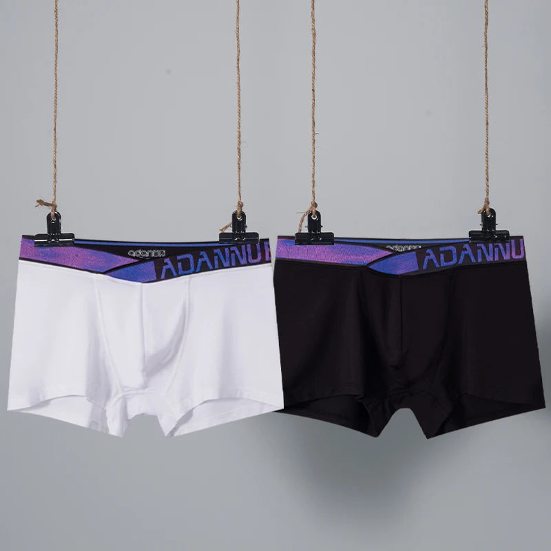 Cueca luxo boxer modal boxershorts cuecas cintura baixa respirável.