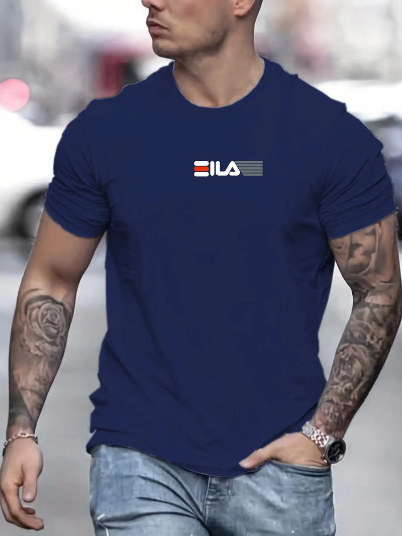 Camiseta algodão manga curta luxo ginásio oversized