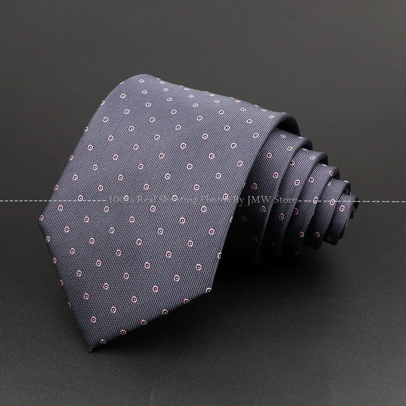 New Design Wedding Men Tie Grey Solid Striped Paisley Flower Neckties Men Business Dropshipping Groom Collar Accessories Gift