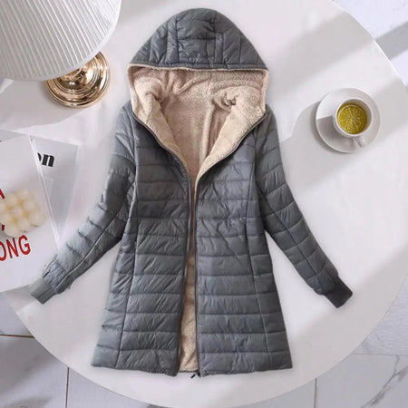 Aconchegante outono inverno jaqueta de comprimento médio S - 2XL casaco feminino jaquetas de comprimento médio roupas de escritório para mulheres ao ar livre - Classícc