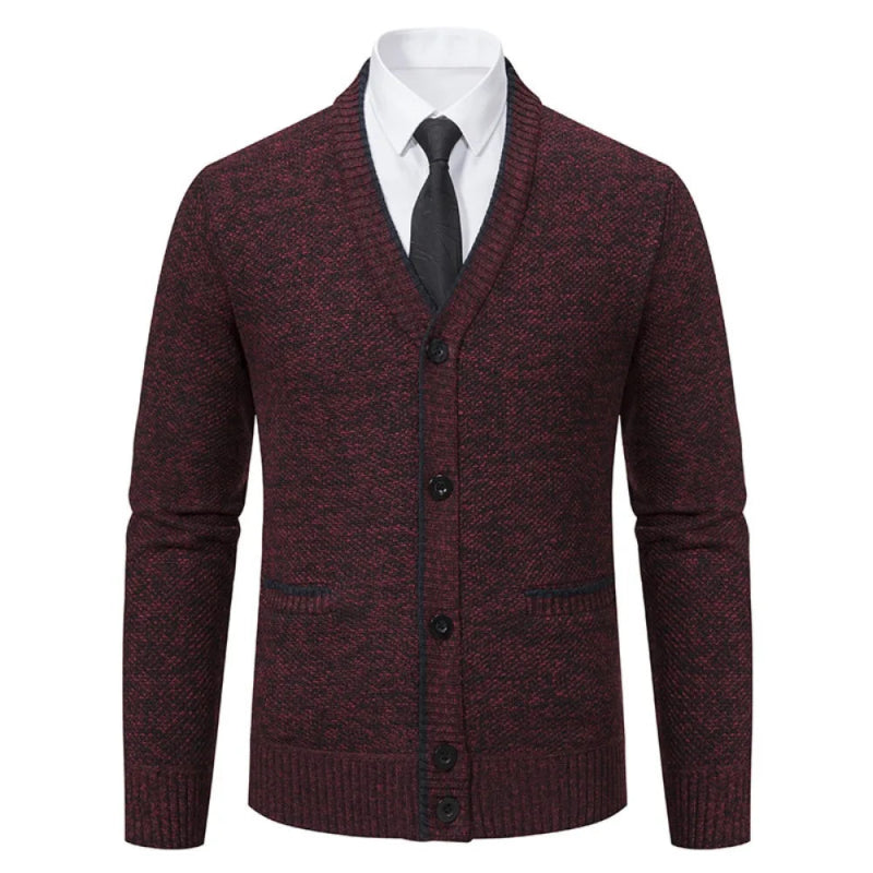 Camisa outono inverno malha cardigan Casaco Casual. - Classícc