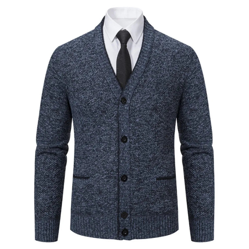 Camisa outono inverno malha cardigan Casaco Casual. - Classícc