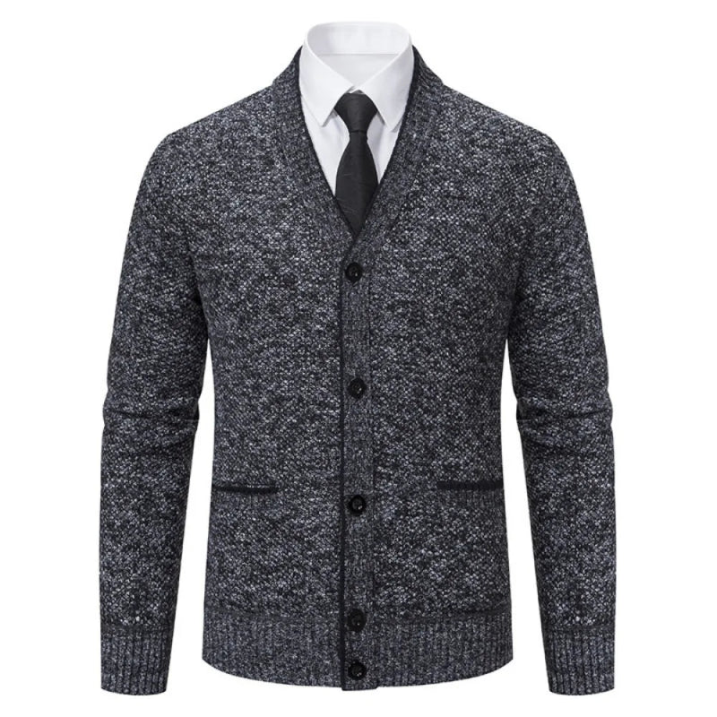 Camisa outono inverno malha cardigan Casaco Casual. - Classícc