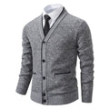 Camisa outono inverno malha cardigan Casaco Casual. - Classícc