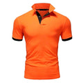 Camisa verão quente casual camisa polo masculina magro casual negócios. - Classícc