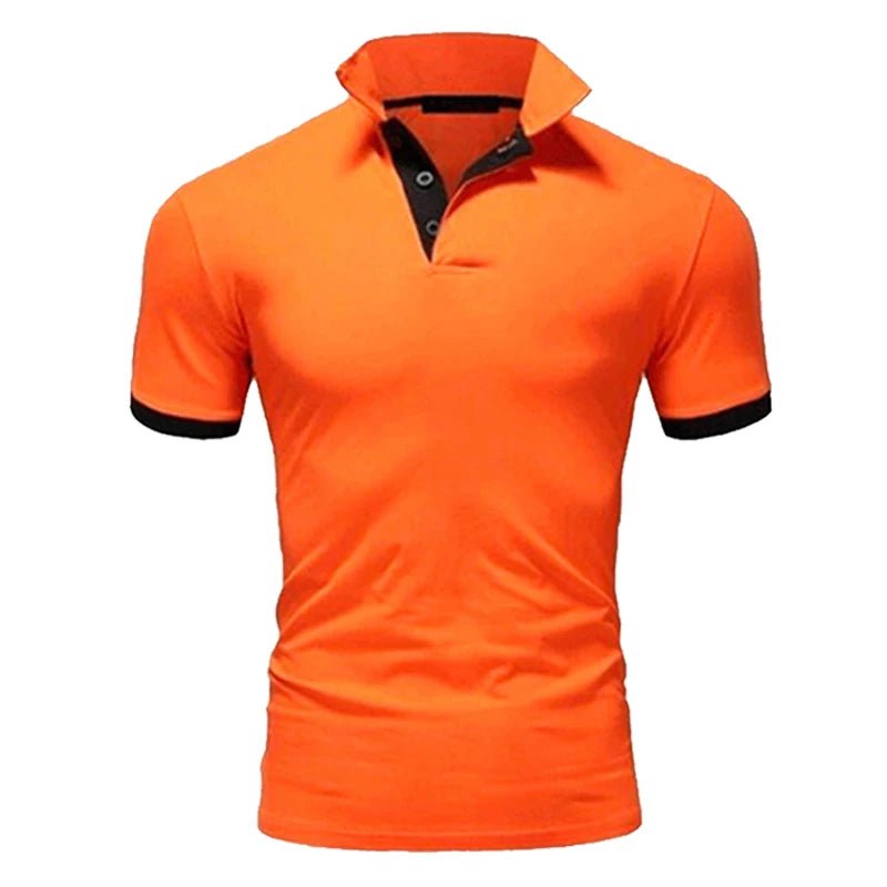 Camisa verão quente casual camisa polo masculina magro casual negócios. - Classícc