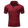 Camisa verão quente casual camisa polo masculina magro casual negócios. - Classícc