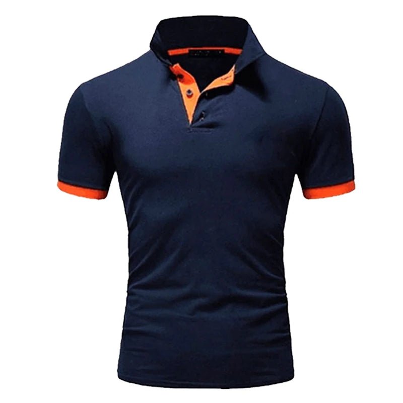 Camisa verão quente casual camisa polo masculina magro casual negócios. - Classícc