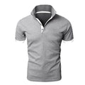 Camisa verão quente casual camisa polo masculina magro casual negócios. - Classícc